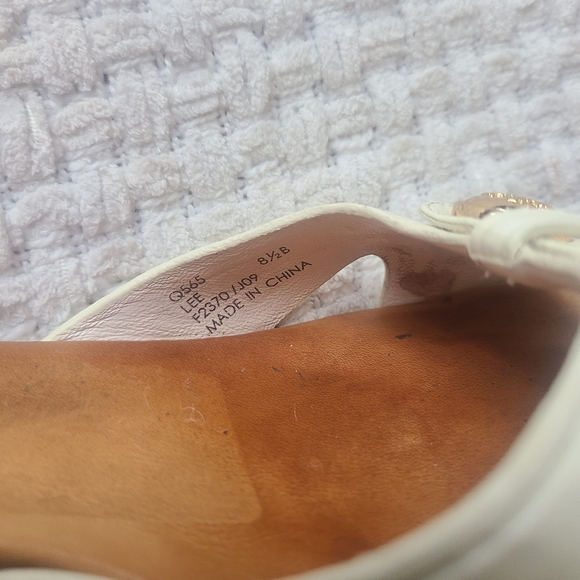 Coach Lee Women's White Slide Sandals Size 8.5 - Picture 9 of 12